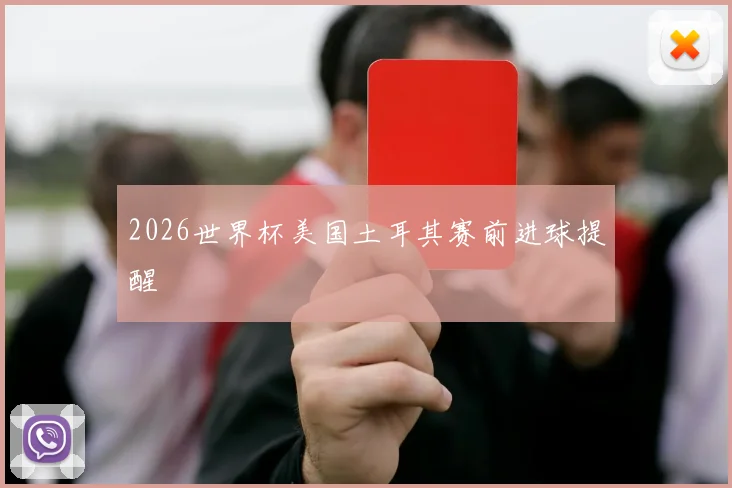 2026世界杯美国土耳其赛前进球提醒